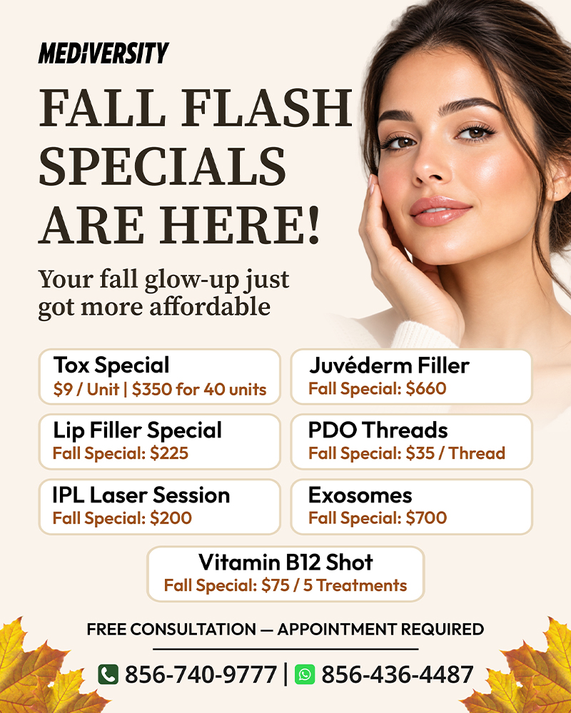 Fall Specials at Mediversity Health