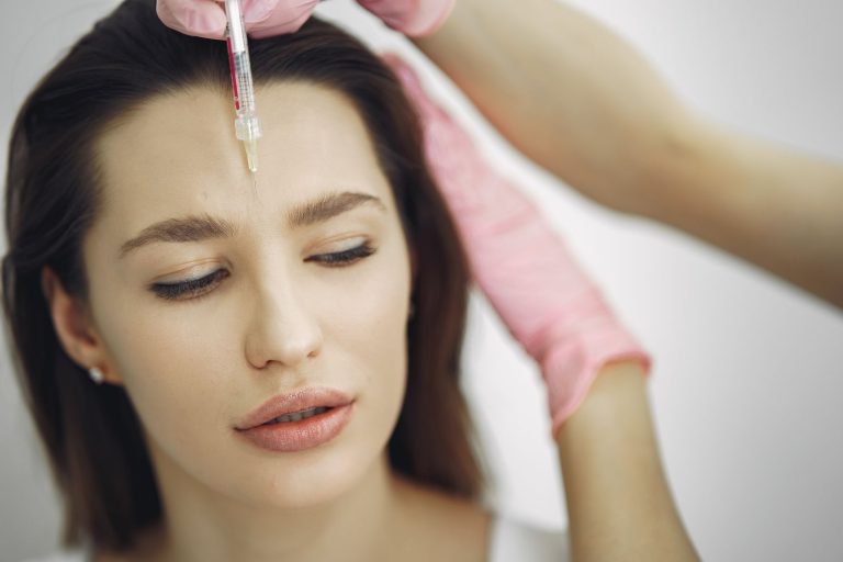Botox injection to smooth forehead lines at Mediversity Health & Aesthetics in New Jersey