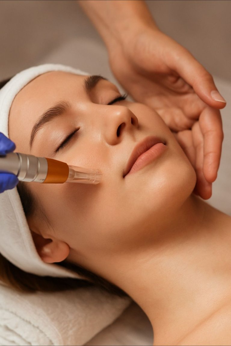 Microneedling collagen induction treatment for smoother skin at Mediversity, New Jersey